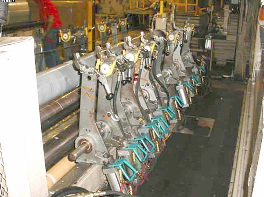 DUSENBERY Model 800 120" Slitter Winder, 1200 fpm,